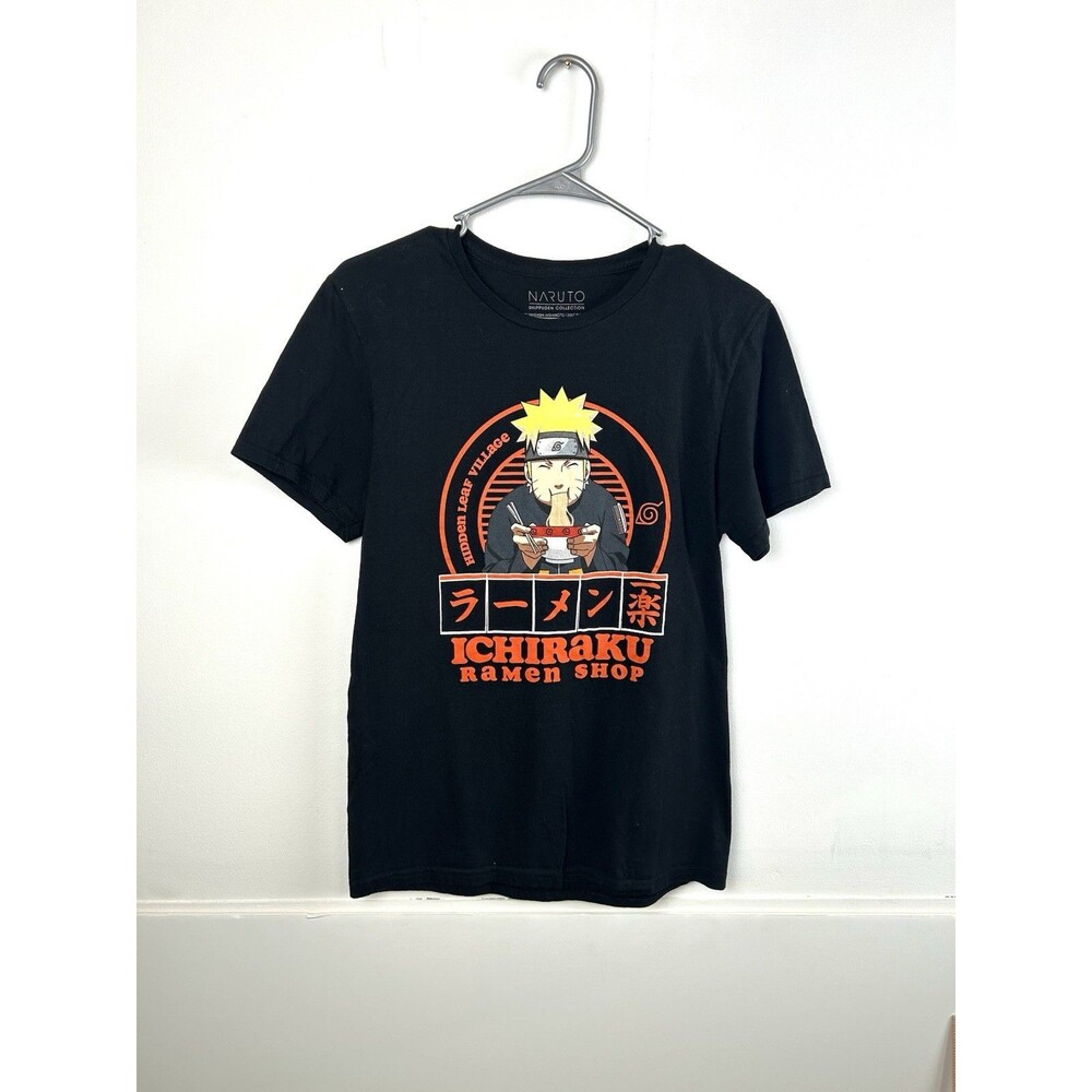Naruto Shippuden Ichiraku Ramen Shop Shirt Mens Small Black Graphic Tee Anime